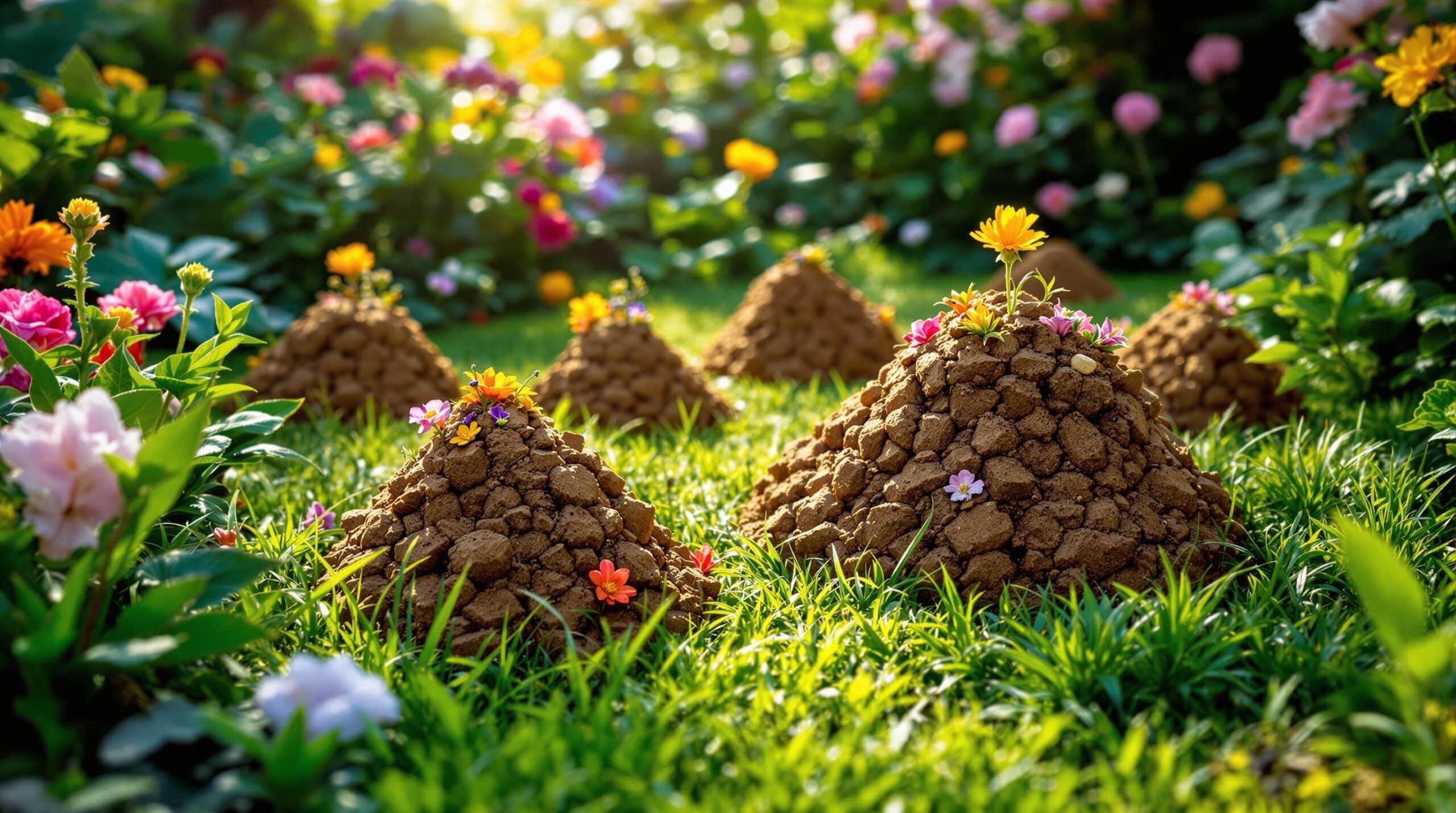 Los turrícolas: ¿Qué son esos pequeños montículos de tierra en tu jardín?