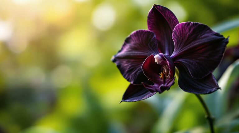 explora la fascinante belleza de la orquídea negra, una flor enigmática que cautiva con su elegancia y rareza. descubre los secretos que la rodean y déjate seducir por su misterio en este viaje único a través de la naturaleza.