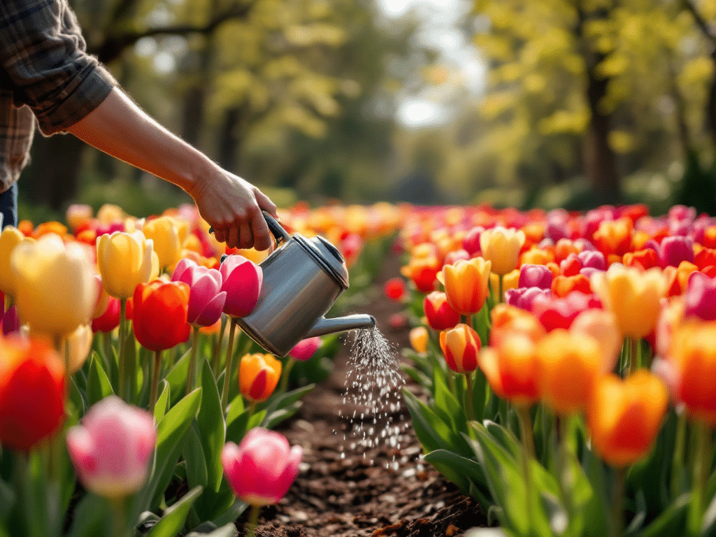 El truco de riego que hará que tus tulipanes florezcan durante más tiempo